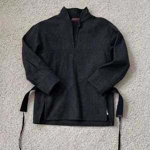 Prada Charcoal Gray High-Collar pullover